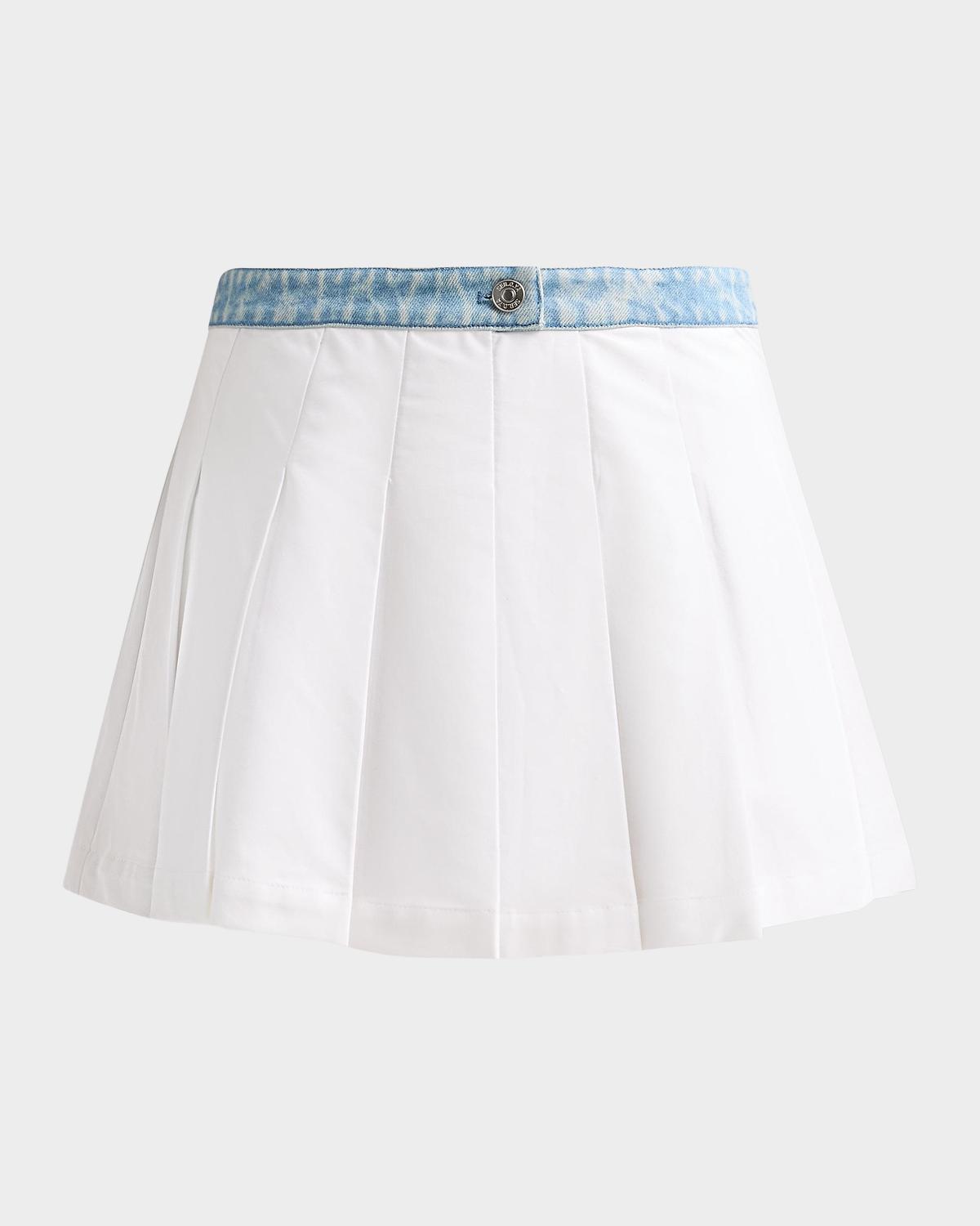 SEROYA Kelsie Pleated Mini Skirt
