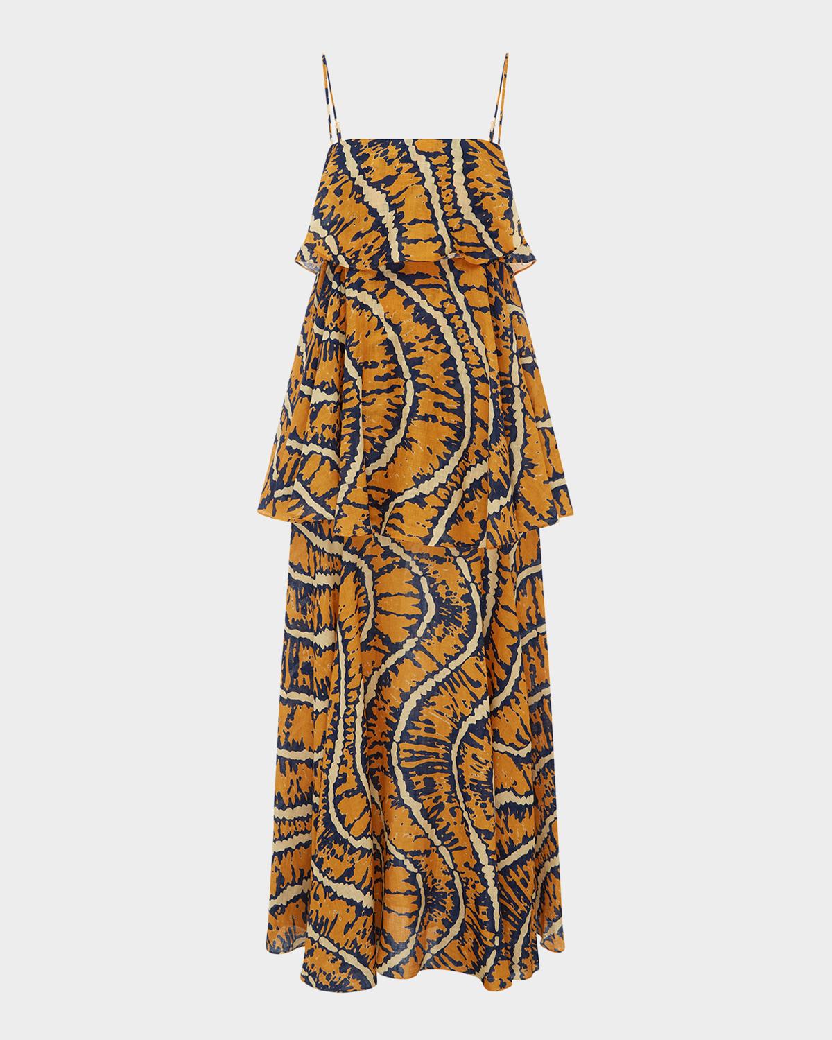 ALÉMAIS Ripple Layered Maxi Dress