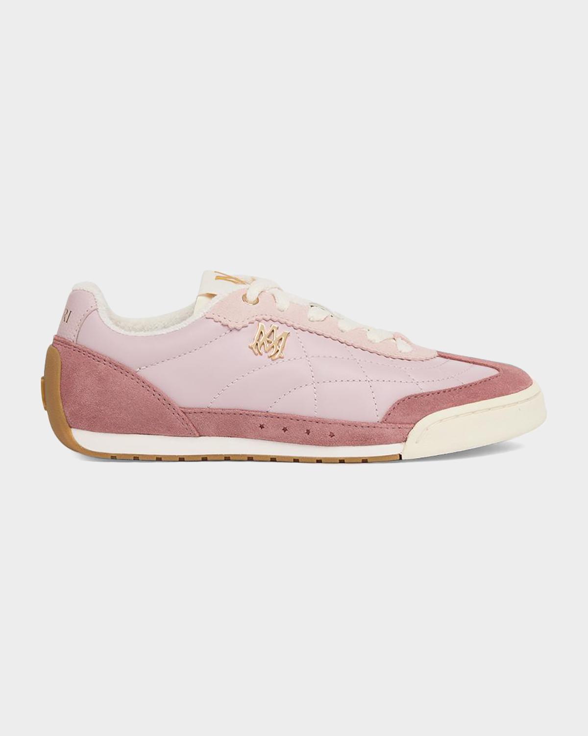 Amiri Coastline Leather and Suede Low-Top Sneakers