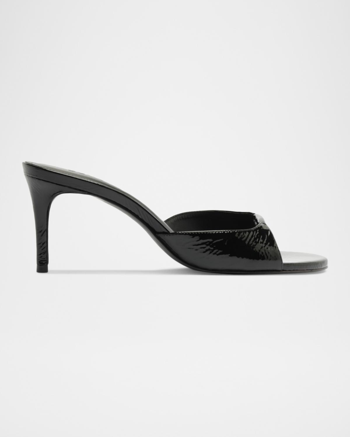 75mm Arlette Patent Leather Mules