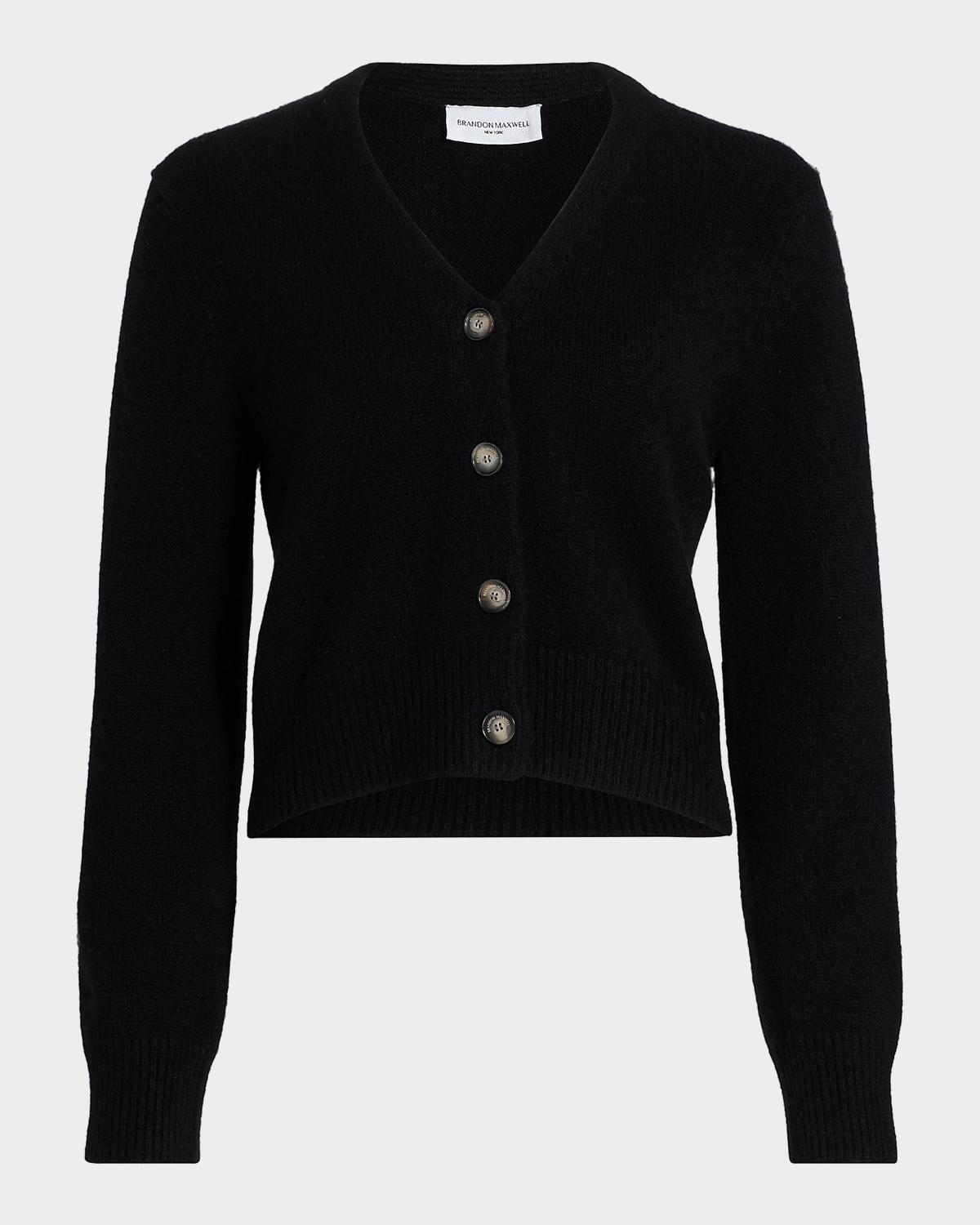 Brandon Maxwell Sloane Cashmere-Silk Cardigan Sweater