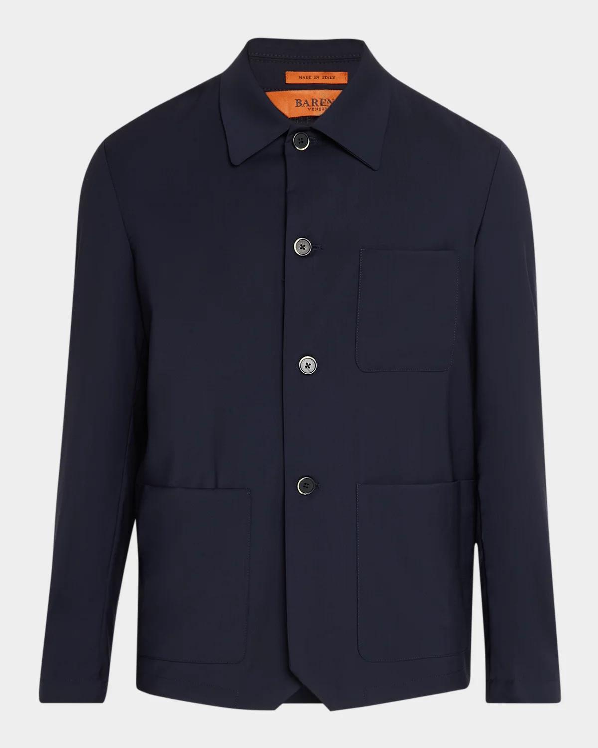Men & apos;s Tropical Wool Overshirt