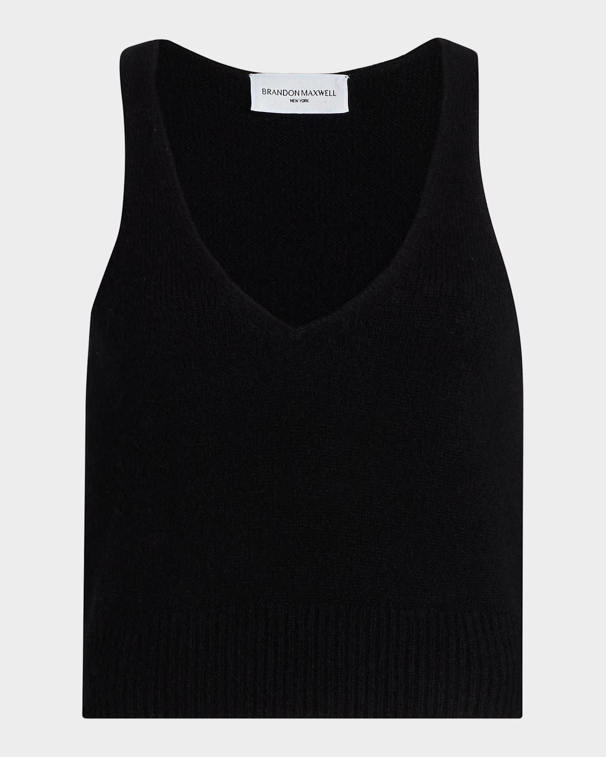 Brandon Maxwell Reese V-Neck Tank Top