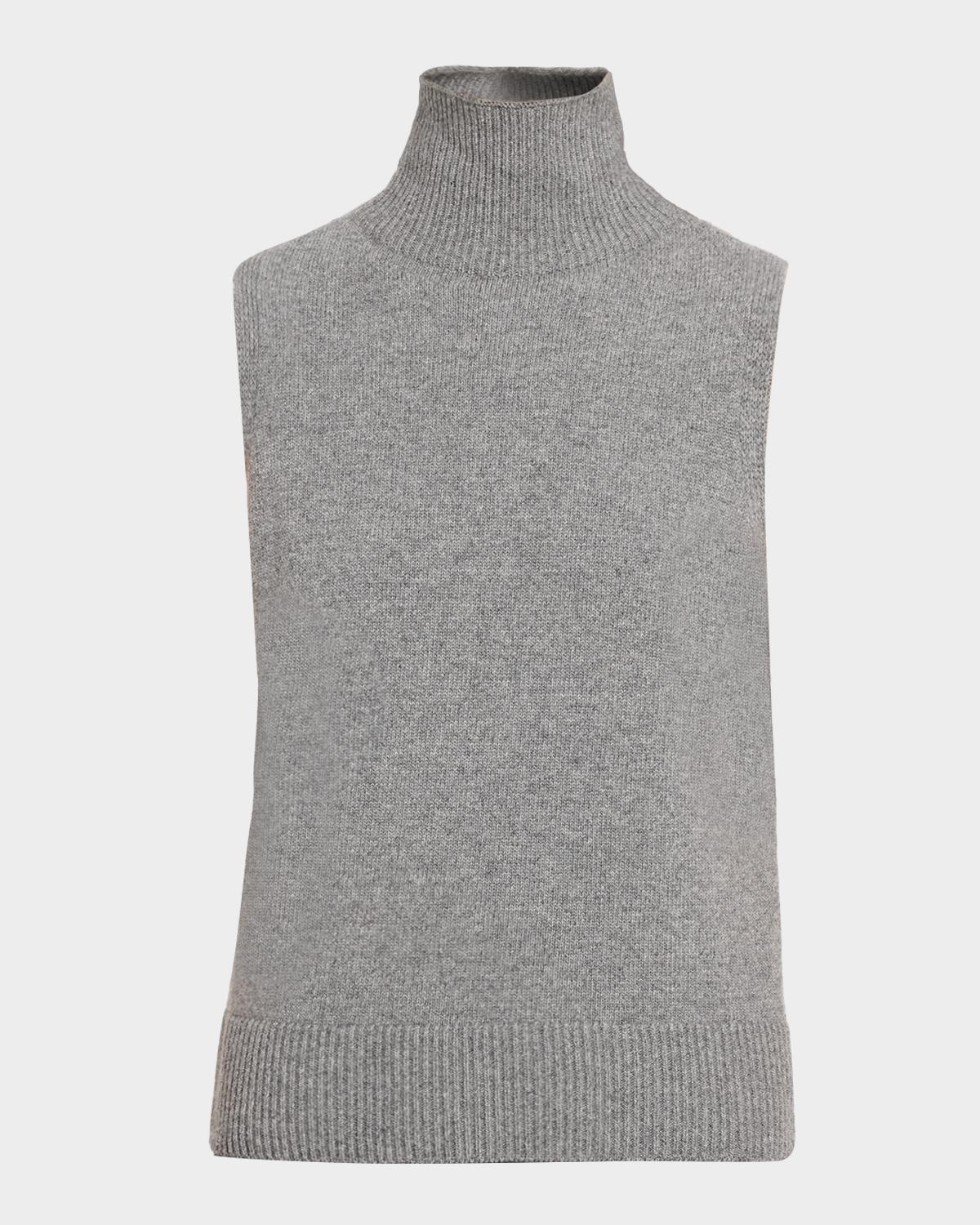 Brandon Maxwell Bruno Turtleneck Sleeveless Sweater
