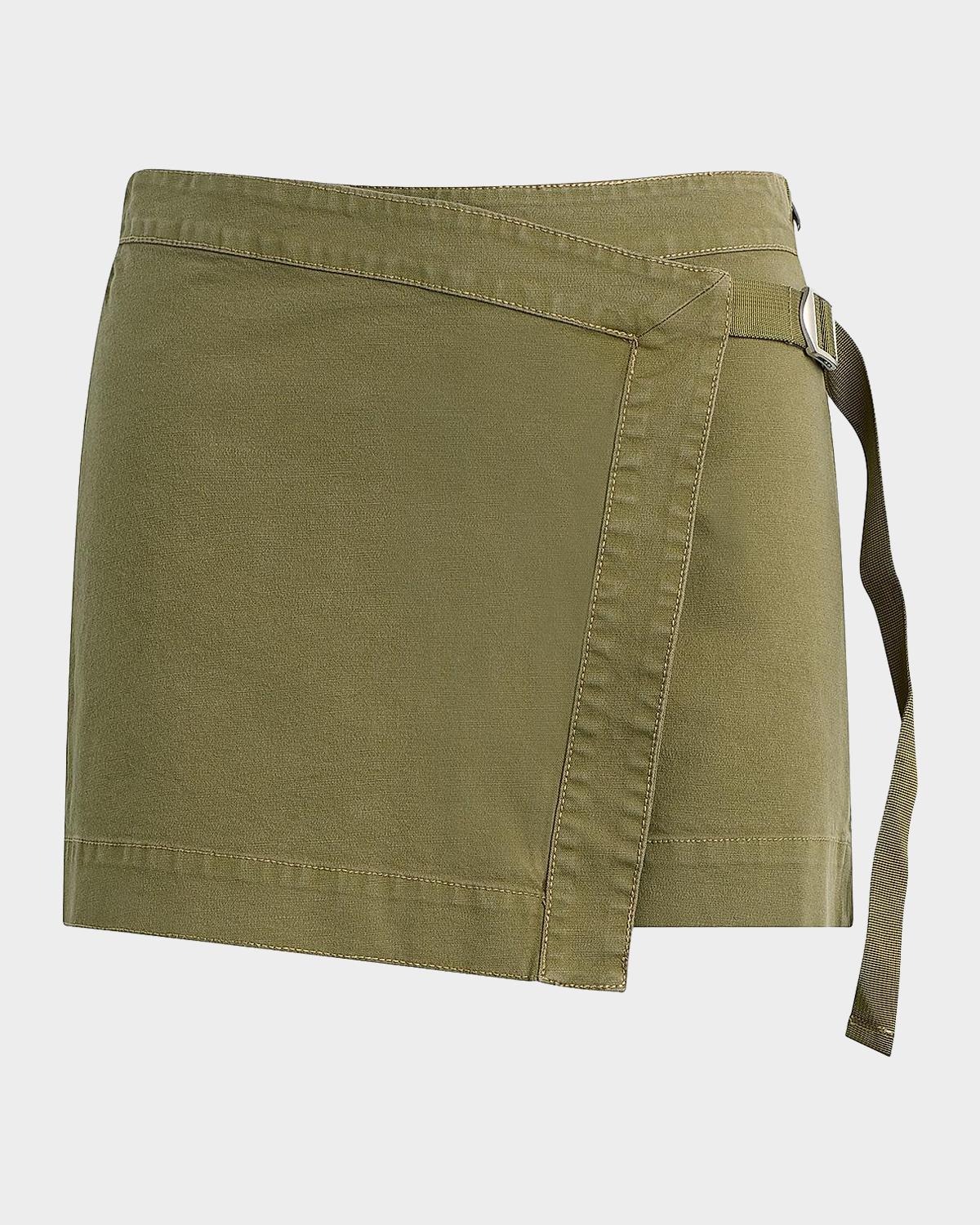 Hudson Sporty D-Ring Belt Stretch Cotton Skort
