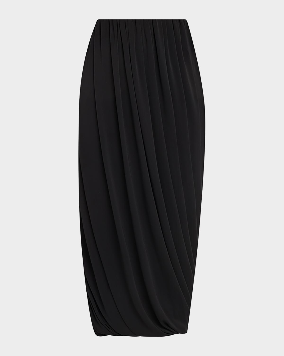 Calden Draped Midi Skirt