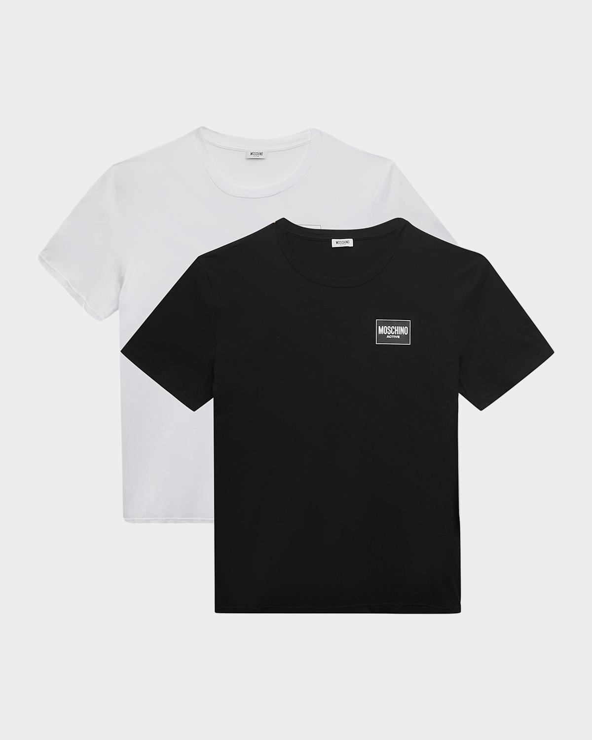 Moschino Men's Label 2-Pack T-Shirt Set