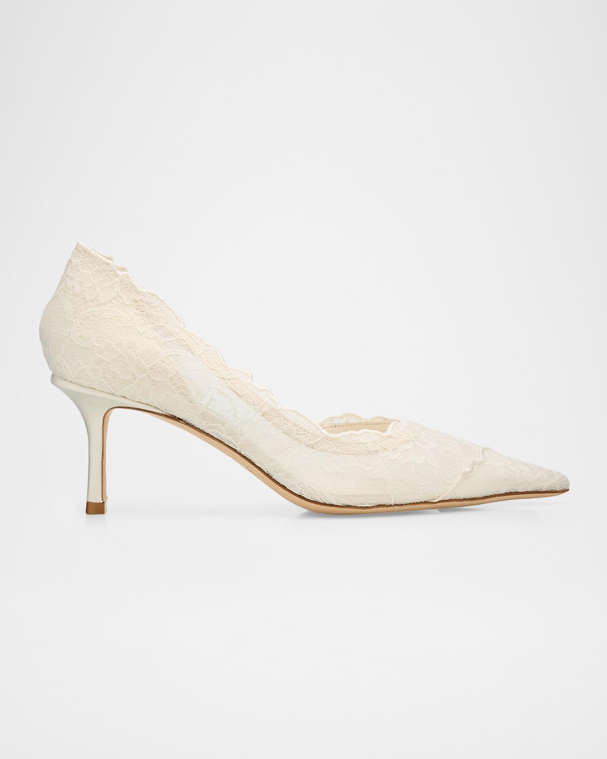 Jimmy Choo 65mm Faiz Floral Lace d 'Orsay Pumps