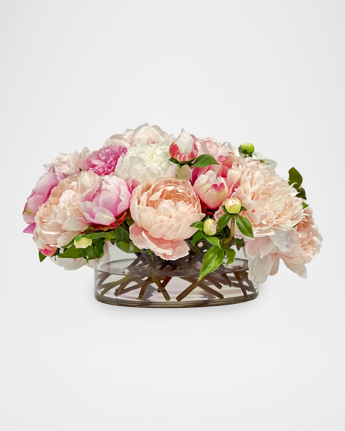 Winward Home Peony 9" Faux Floral Arrangement in Glass Cylinder | Thumbnail 4 Winward Home Peony 9" Faux Floral Arrangement in Glass Cylinder | Thumbnail 4