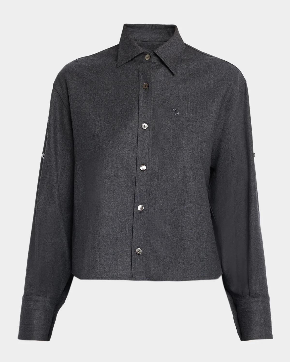 MARIA MCMANUS Stretch-Wool Shirt