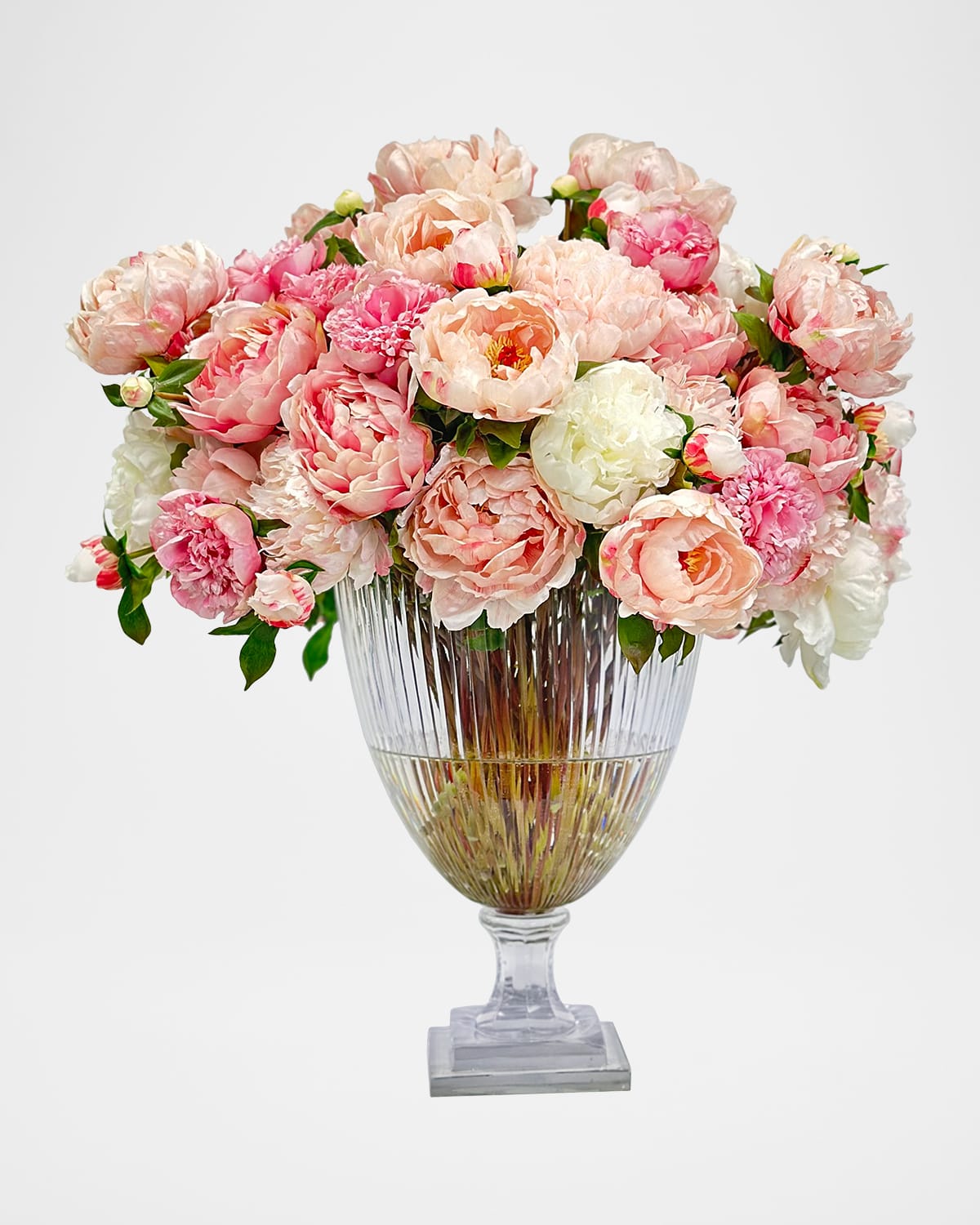 Winward Home Mixed Peonies 29" Faux Floral Arrangement in Glass Vase | Thumbnail 4 Winward Home Mixed Peonies 29" Faux Floral Arrangement in Glass Vase | Thumbnail 4