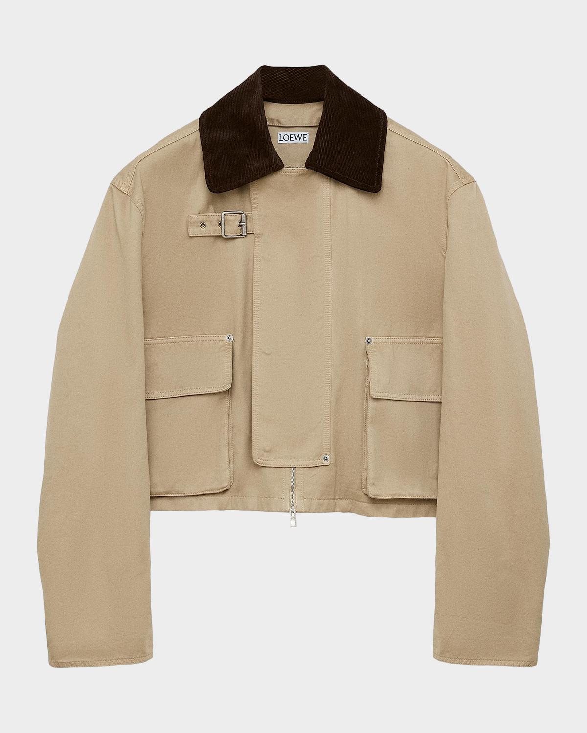 LOEWE Corduroy-Collar Utility Jacket