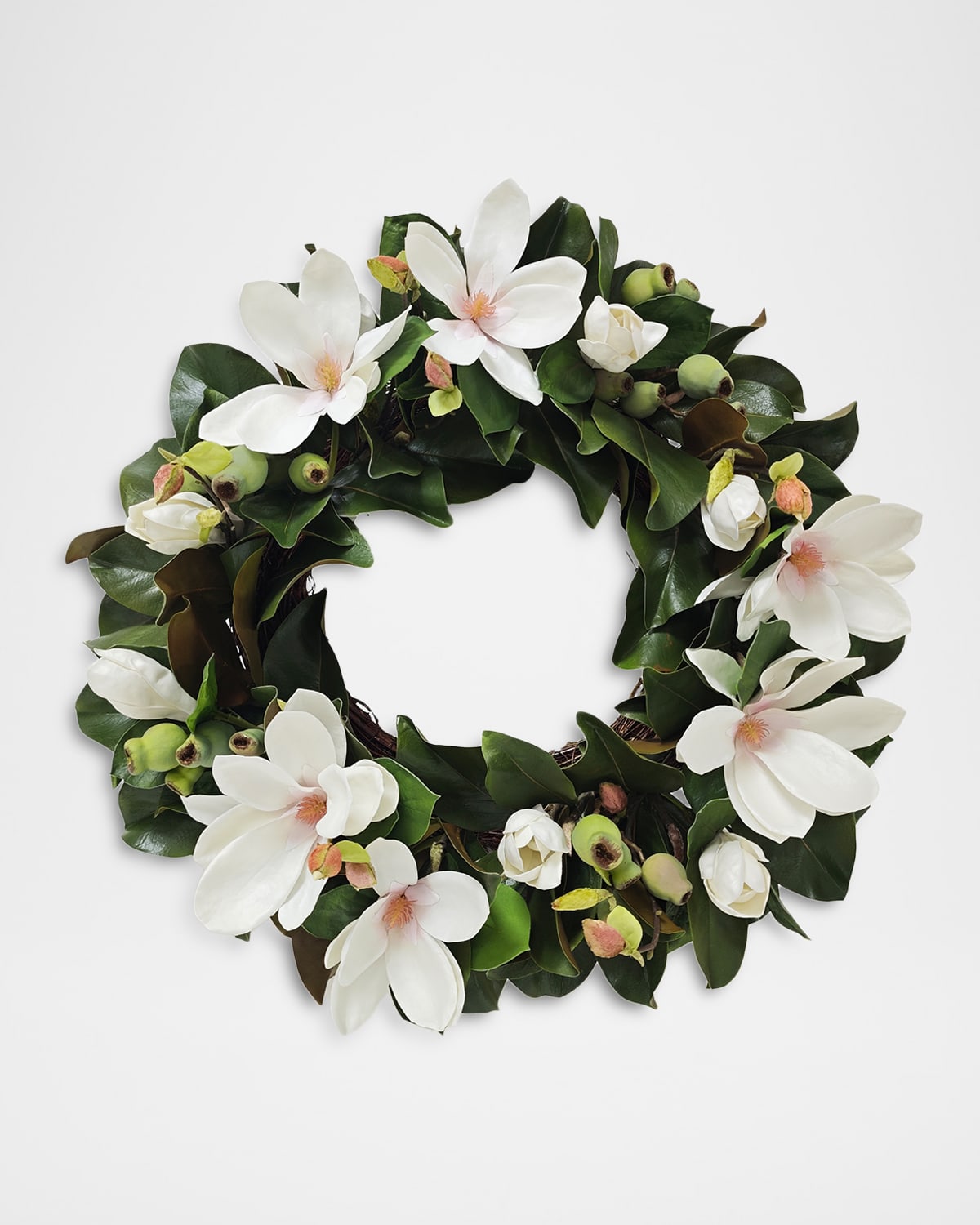 Winward Home Faux Tree Magnolia 24" Wreath | Thumbnail 3