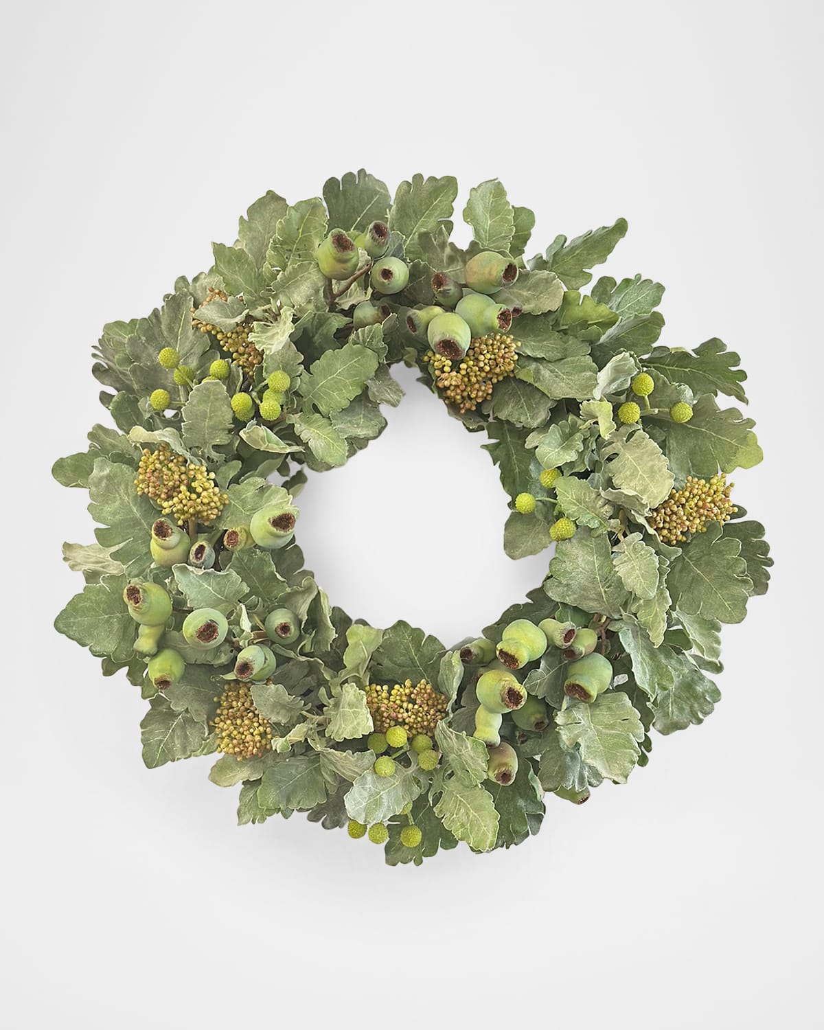 Winward Home Faux Dusty Miller 24" Wreath | Thumbnail 3 Winward Home Faux Dusty Miller 24" Wreath | Thumbnail 3