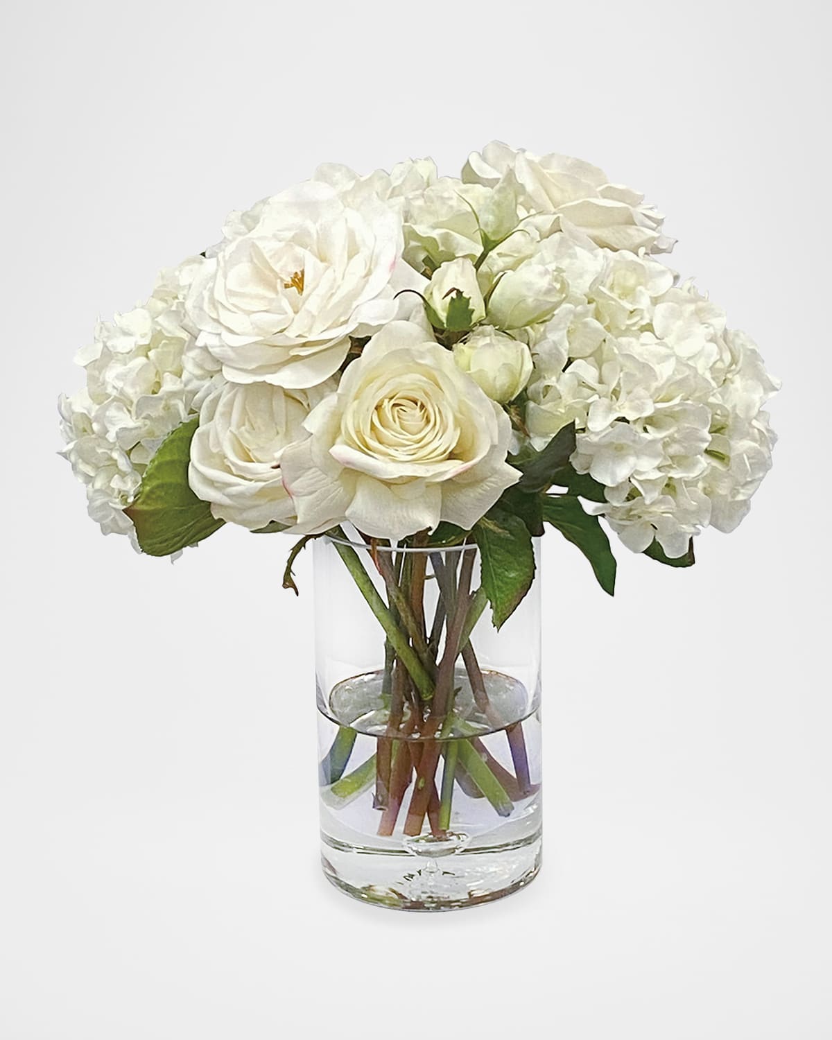 Winward Home Roses & Lisianthus Mix 15" Faux Floral Arrangement in Glass Vase | Thumbnail 4 Winward Home Roses & Lisianthus Mix 15" Faux Floral Arrangement in Glass Vase | Thumbnail 4