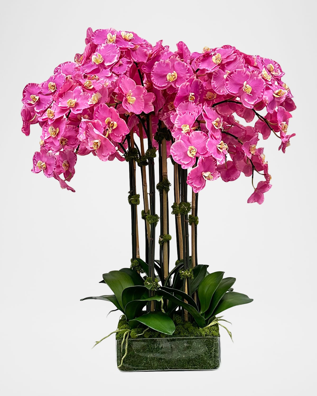 Winward Home Orchid 36" Faux Floral Arrangement in Glass | Thumbnail 4