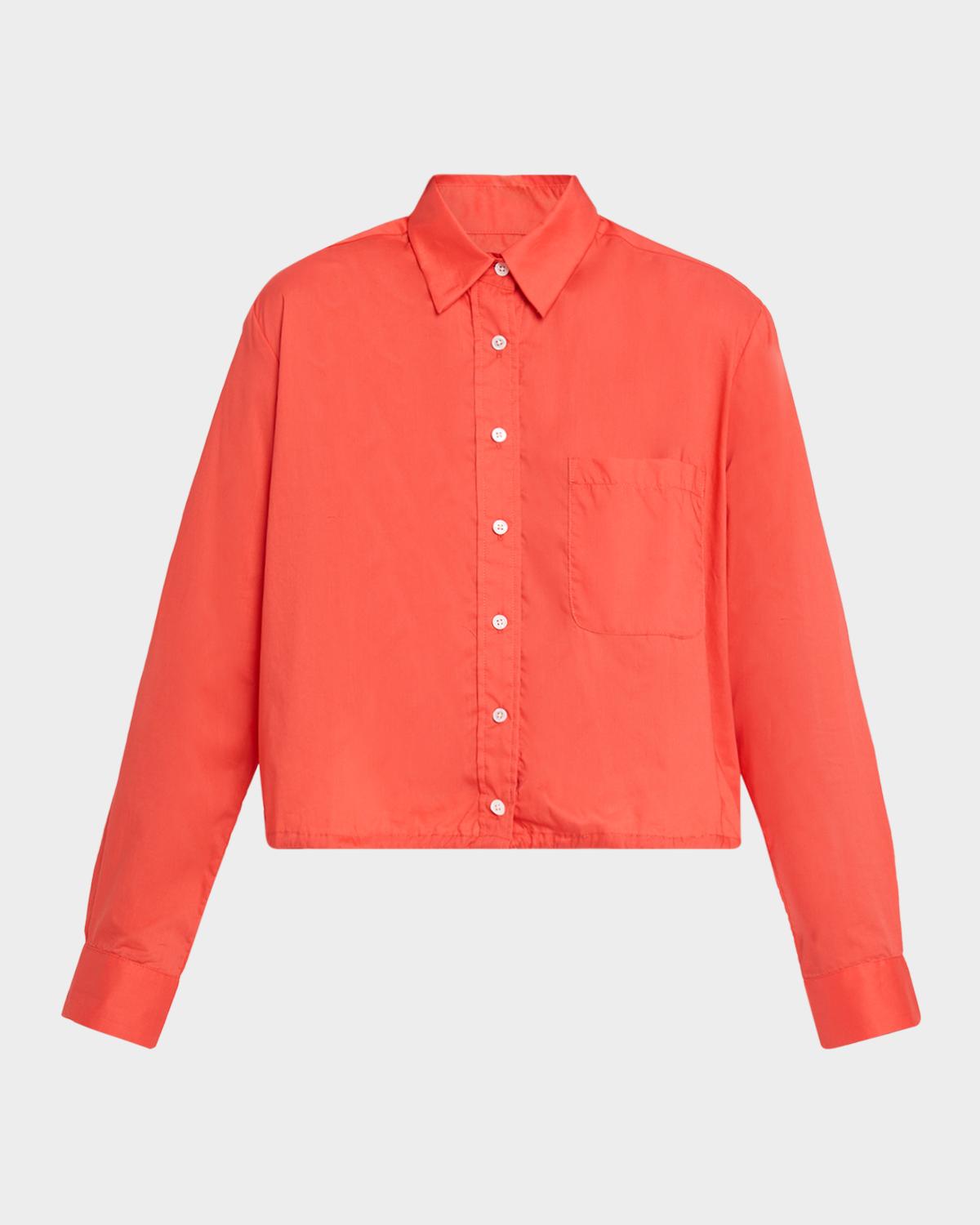 CISSA Cotton Button-Front Shirt