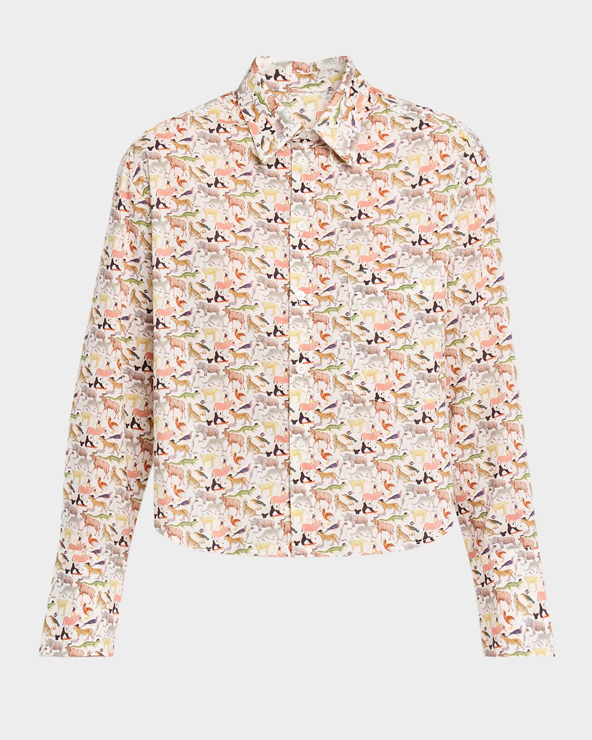 CISSA Animals Belle Button-Front Shirt