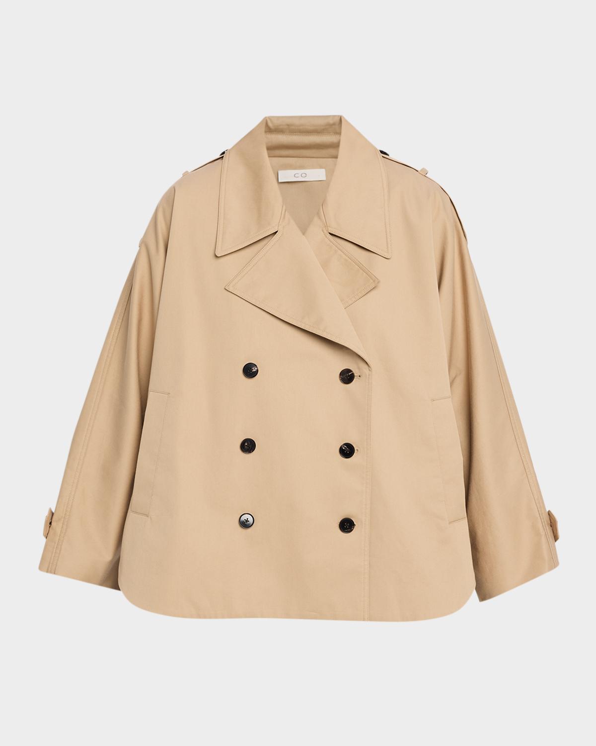 Co Dolman Cropped Trench Coat