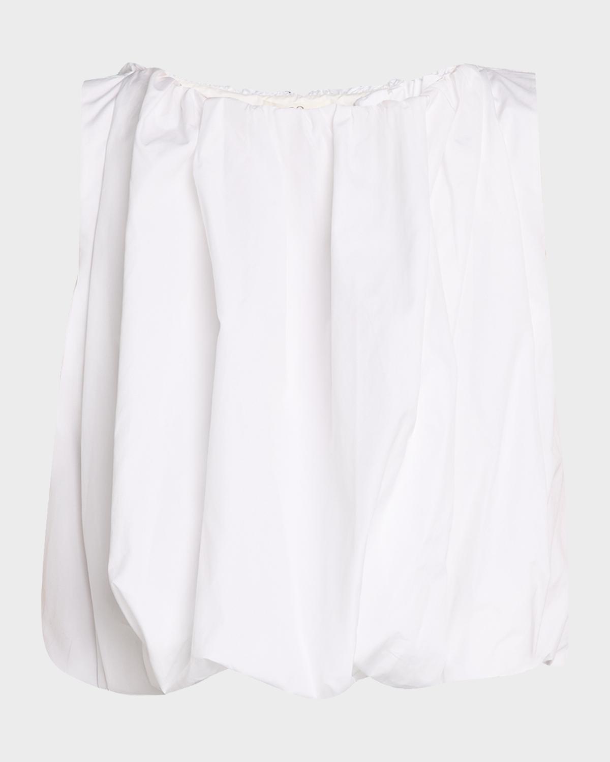 Co Sleeveless Cotton Bubble Crop Top