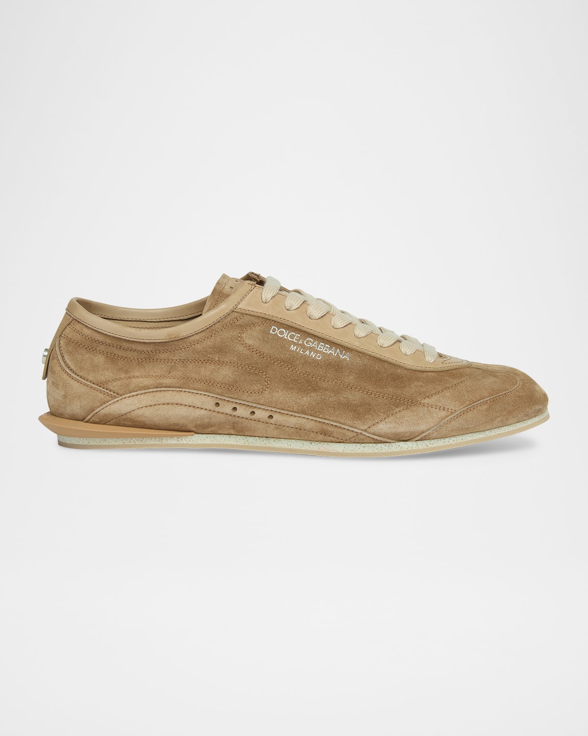 Dolce & Gabbana Men & Apos;s Lipari Suede T-toe Low-top Sneakers In Brown