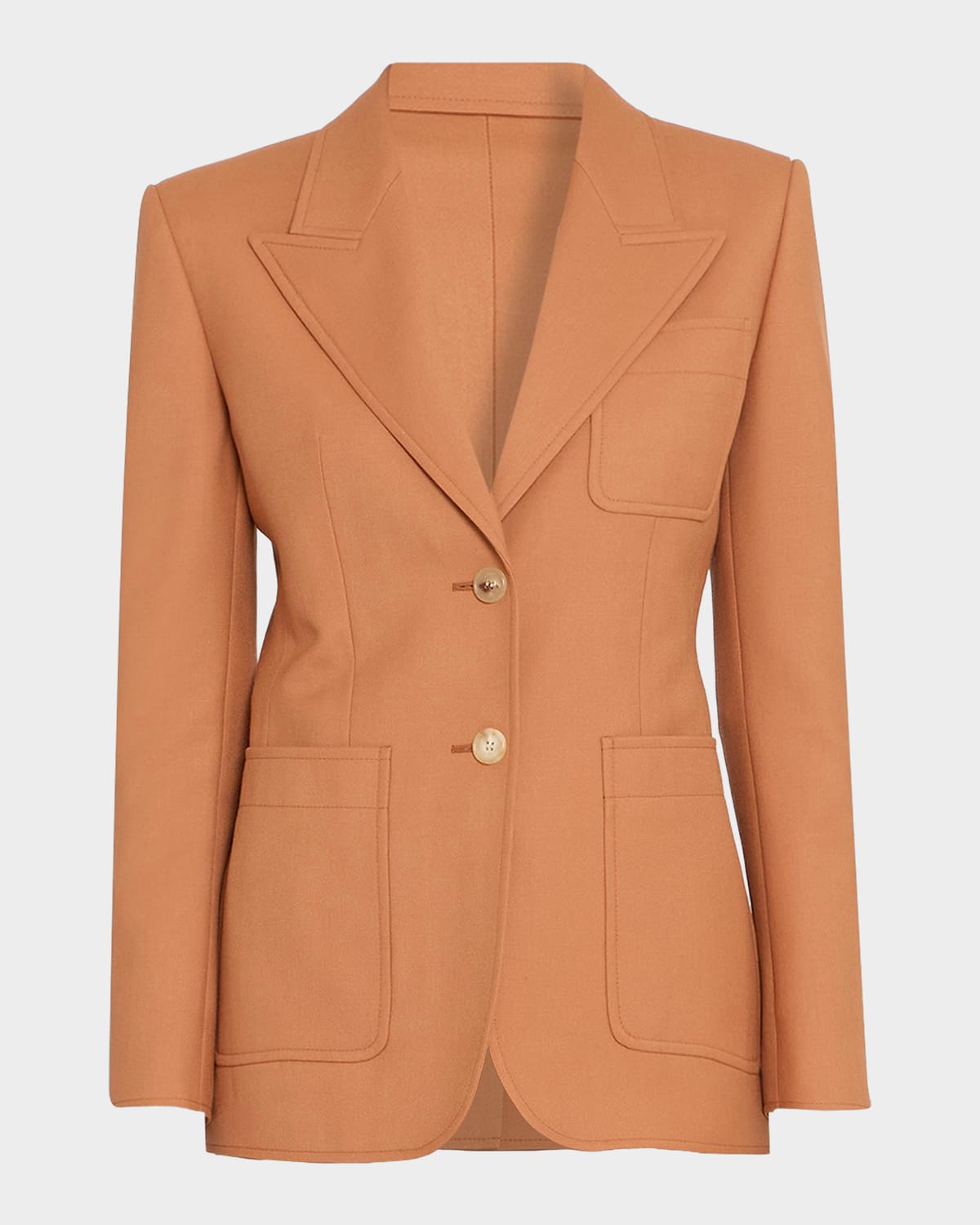Chloé Wool Single-breasted Blazer In 249 Tannis