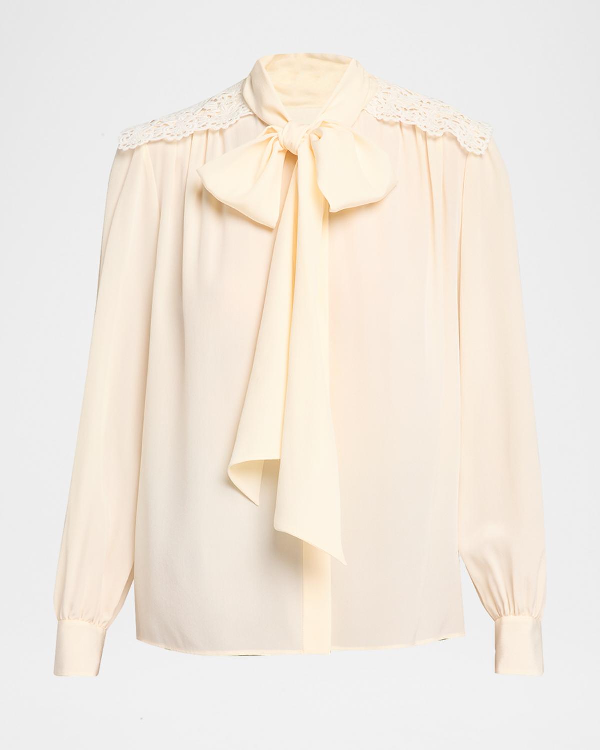 Organic Silk Crepe De Chine Blouse