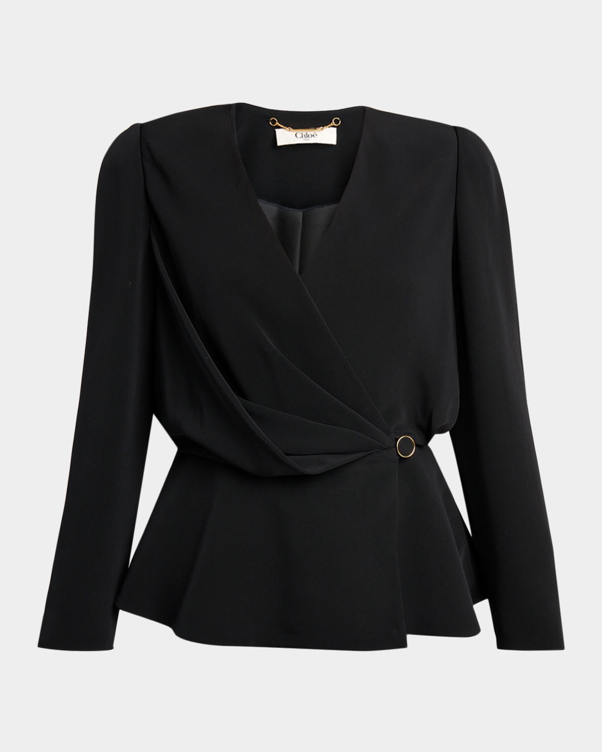 Chloe Single-Breasted Wool Blazer