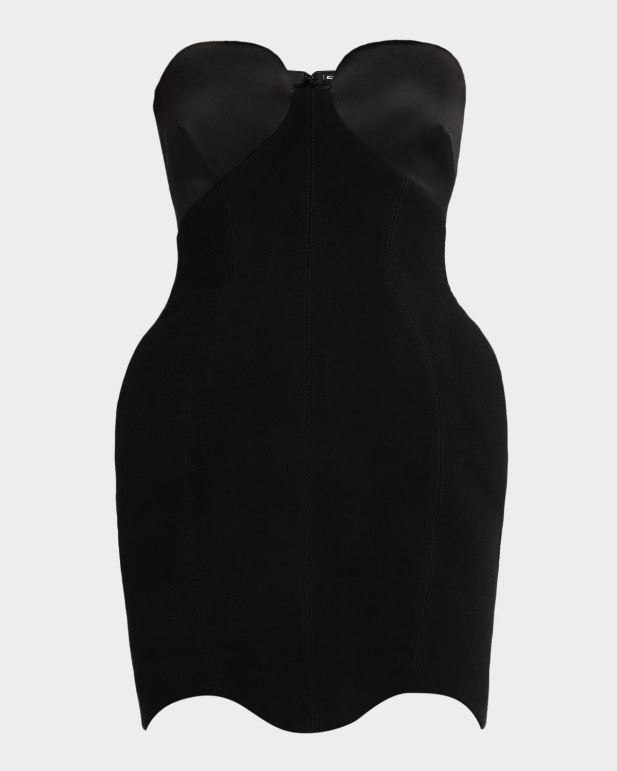 Et Ochs Calvin Strapless Sweetheart Combo Mini Dress