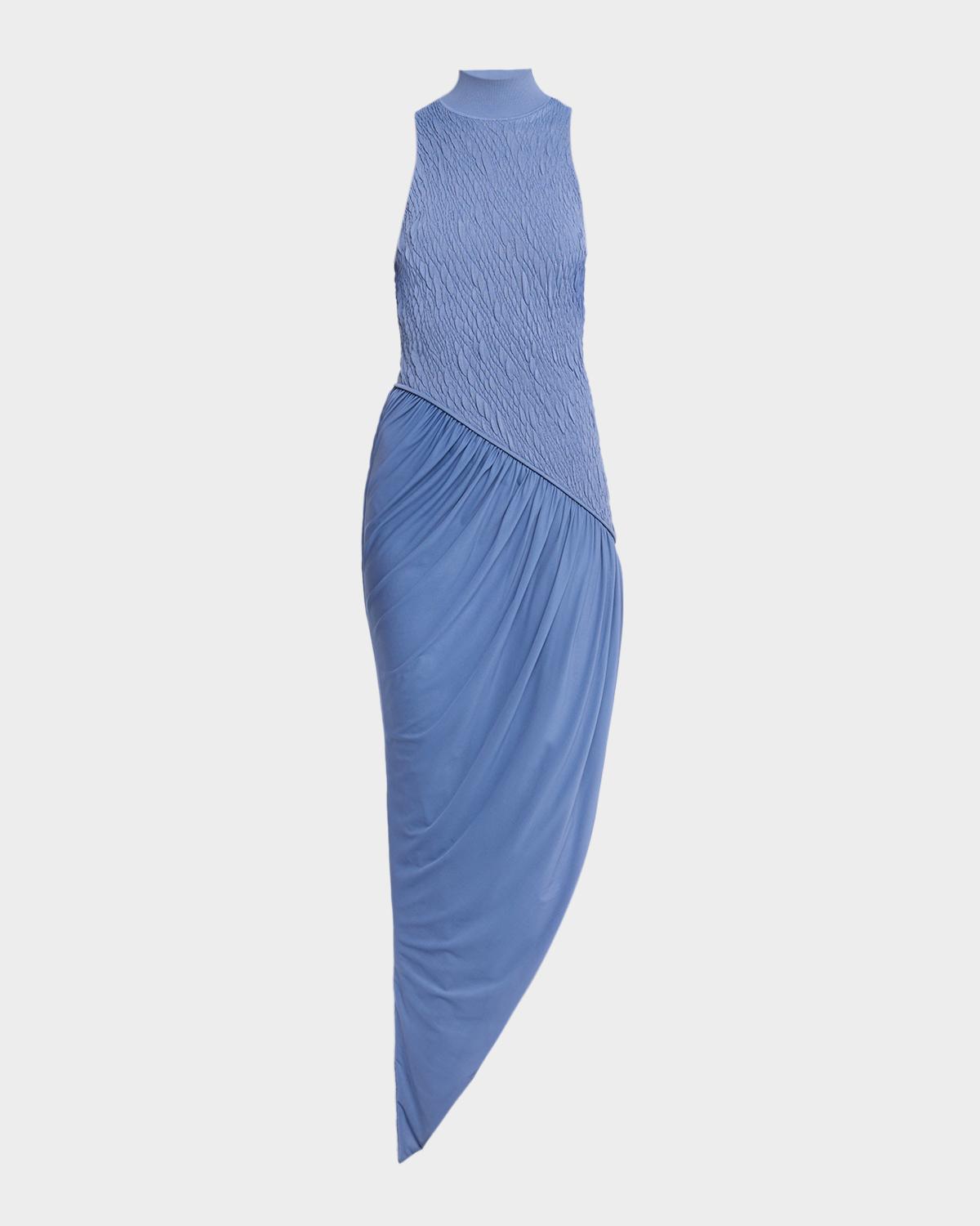 Et Ochs Sofia Mock-Neck Combo Knit Maxi Dress