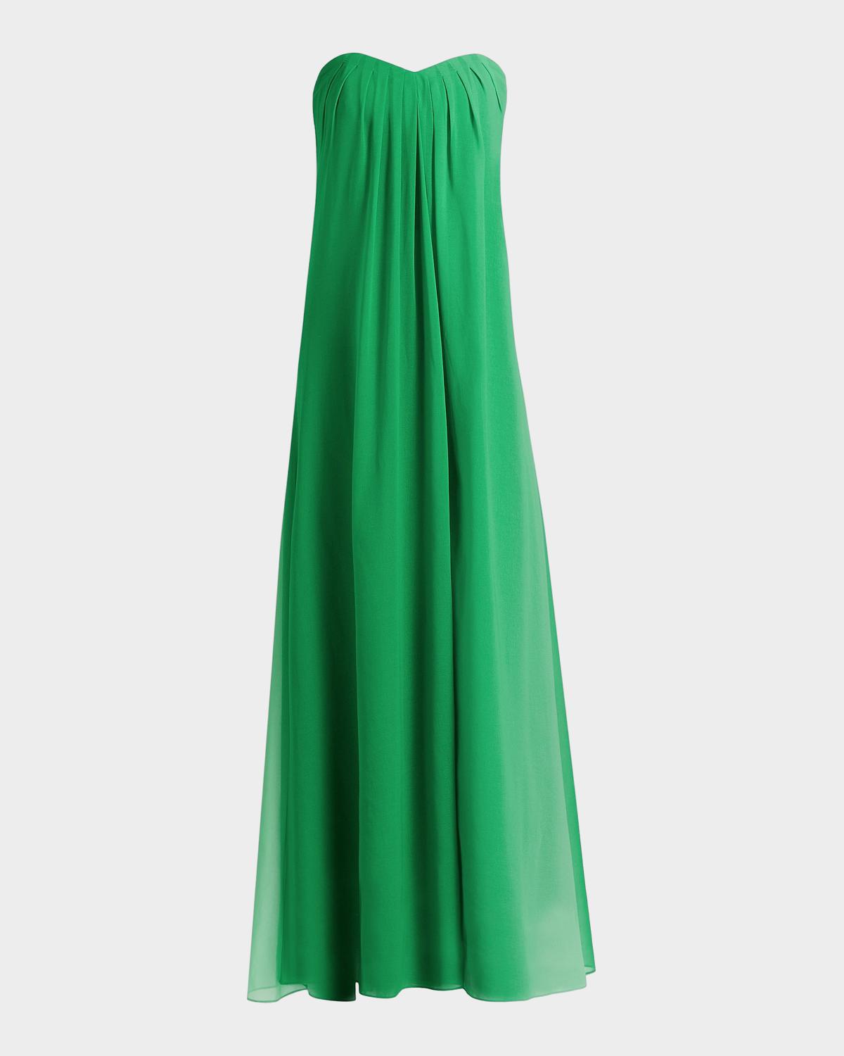 Milly Sunset Stripe Strapless Maxi Dress
