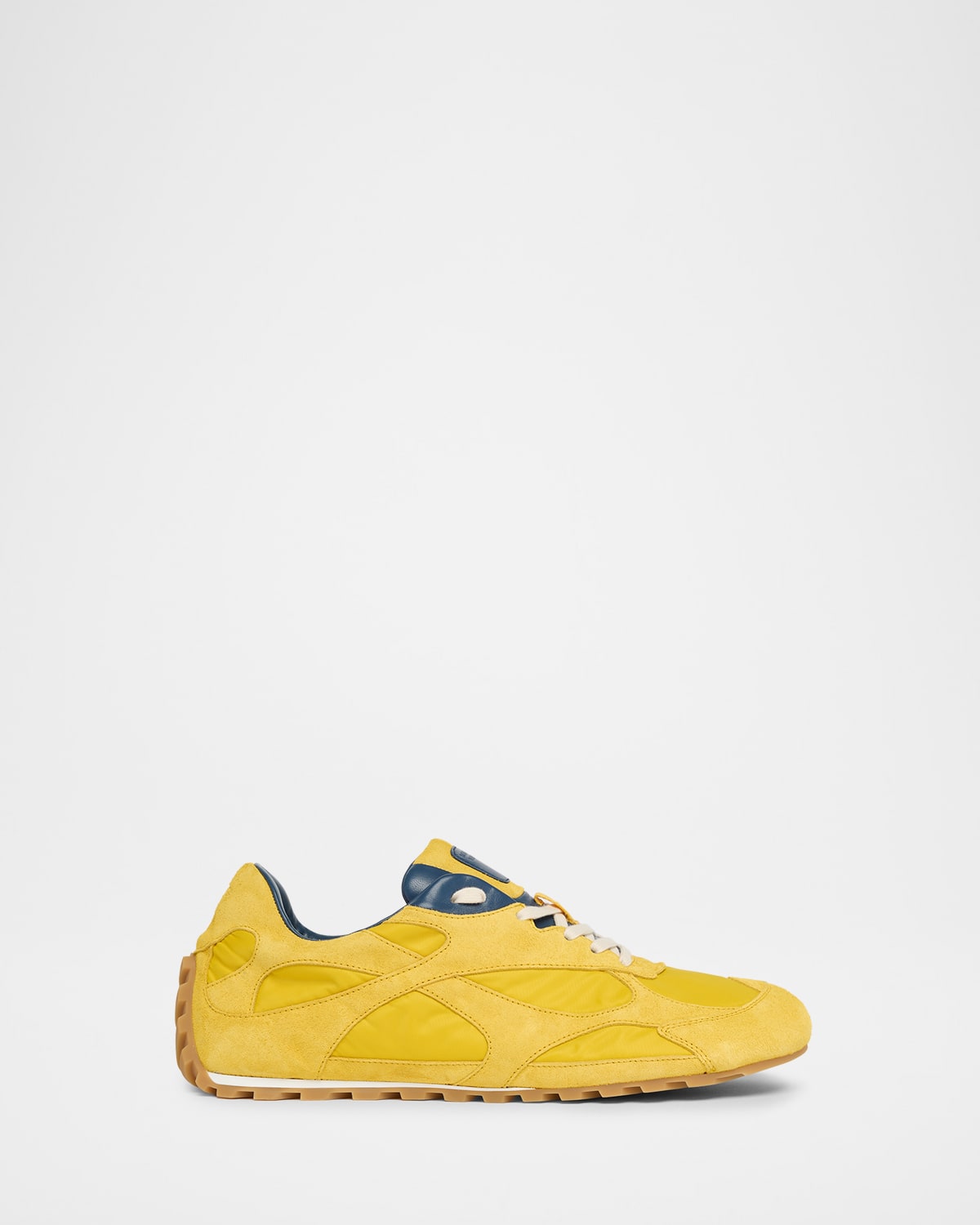 Bottega Veneta Men & Apos;s Orbit Flash Suede & Nylon Low-top Sneakers In Yellow