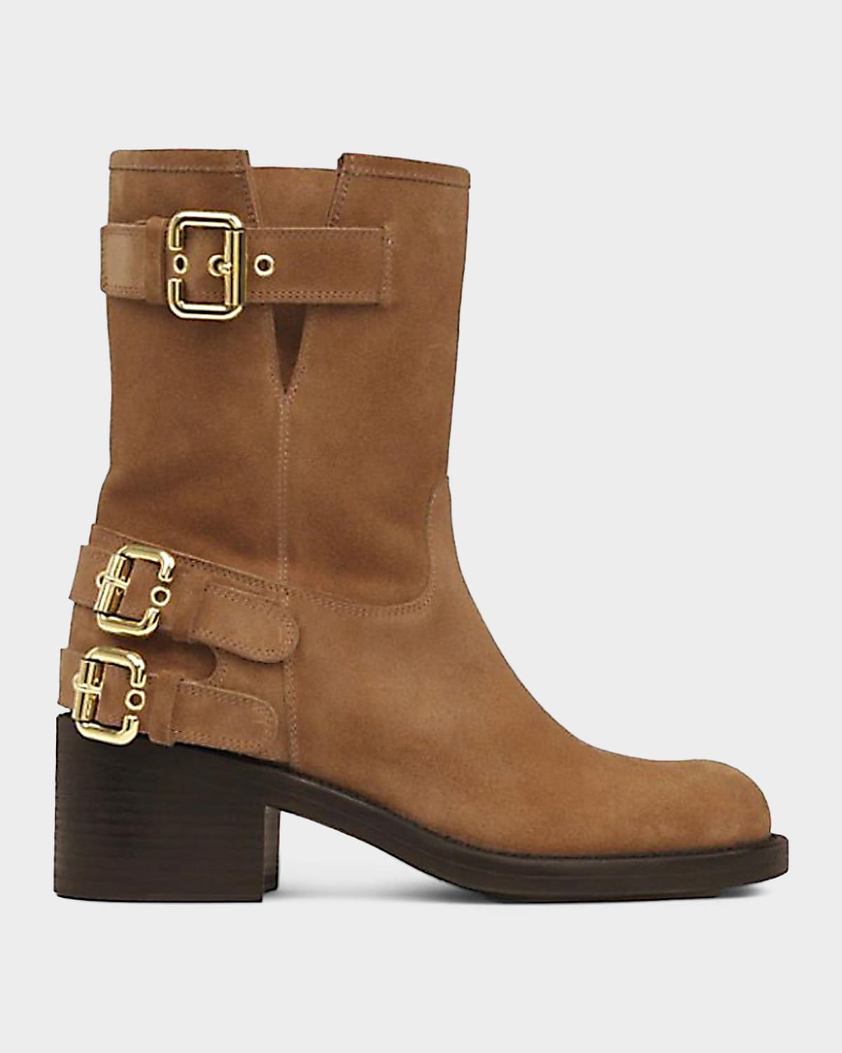 Chloe Dakota Suede Moto Ankle Boots | Thumbnail 4