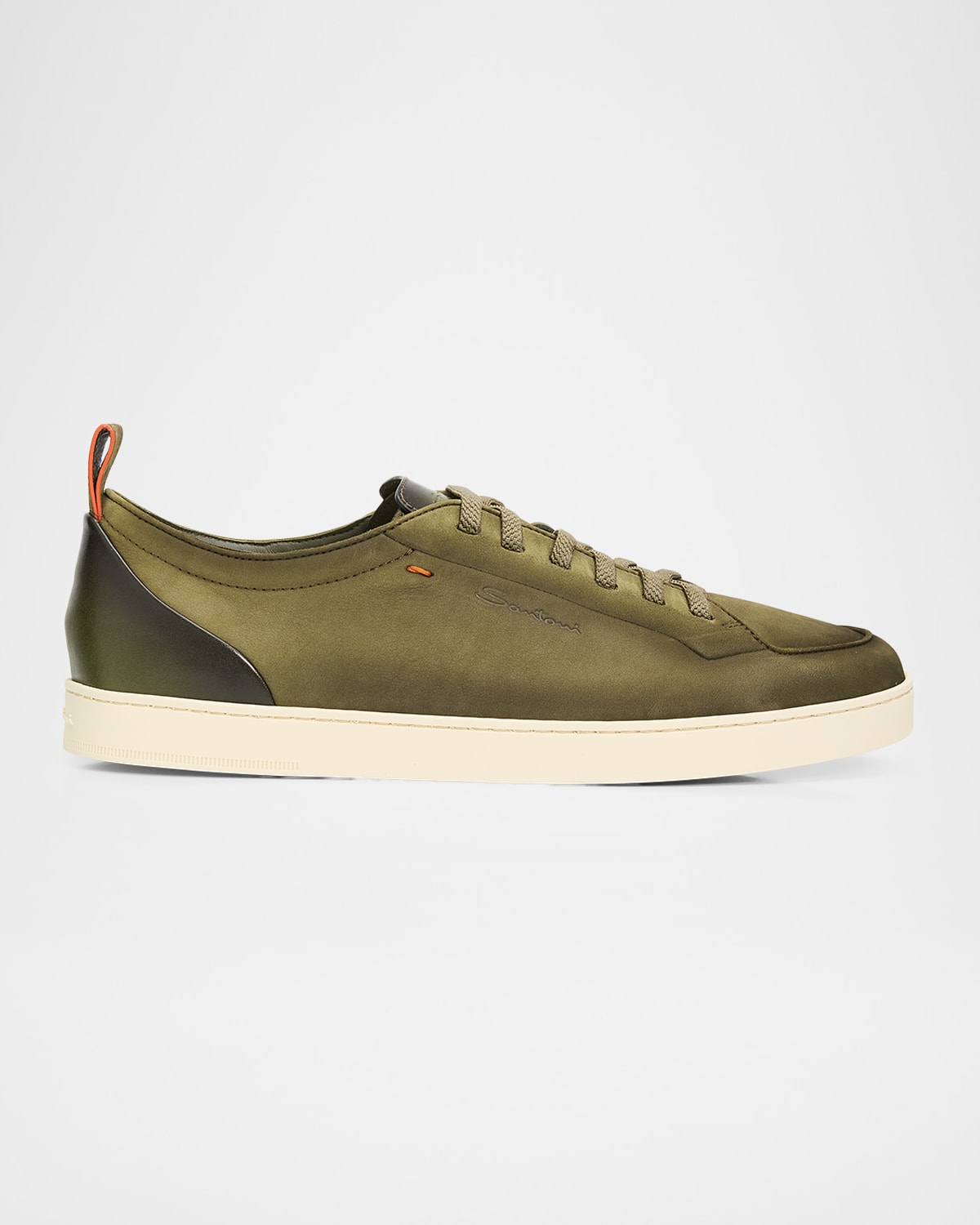 Santoni Men & Apos;s Off-duty Nubuck Sneakers In Green