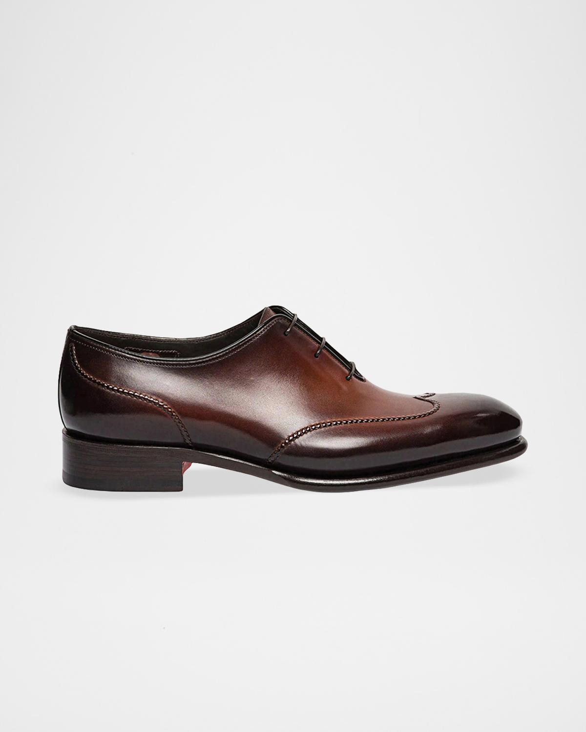 Santoni Men's People Wingtip Leather Oxfords