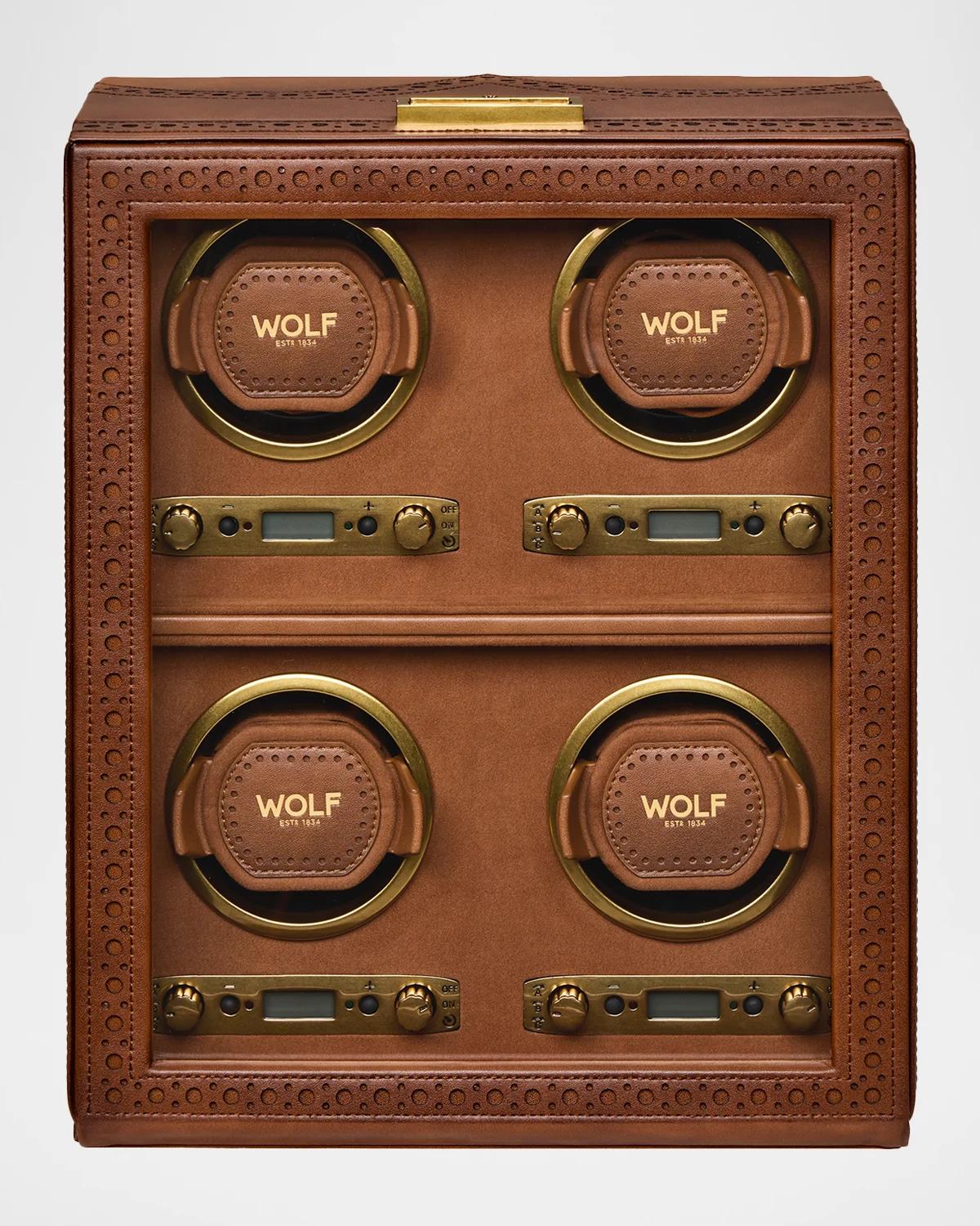 WOLF Brogue 4-Piece Watch Winder