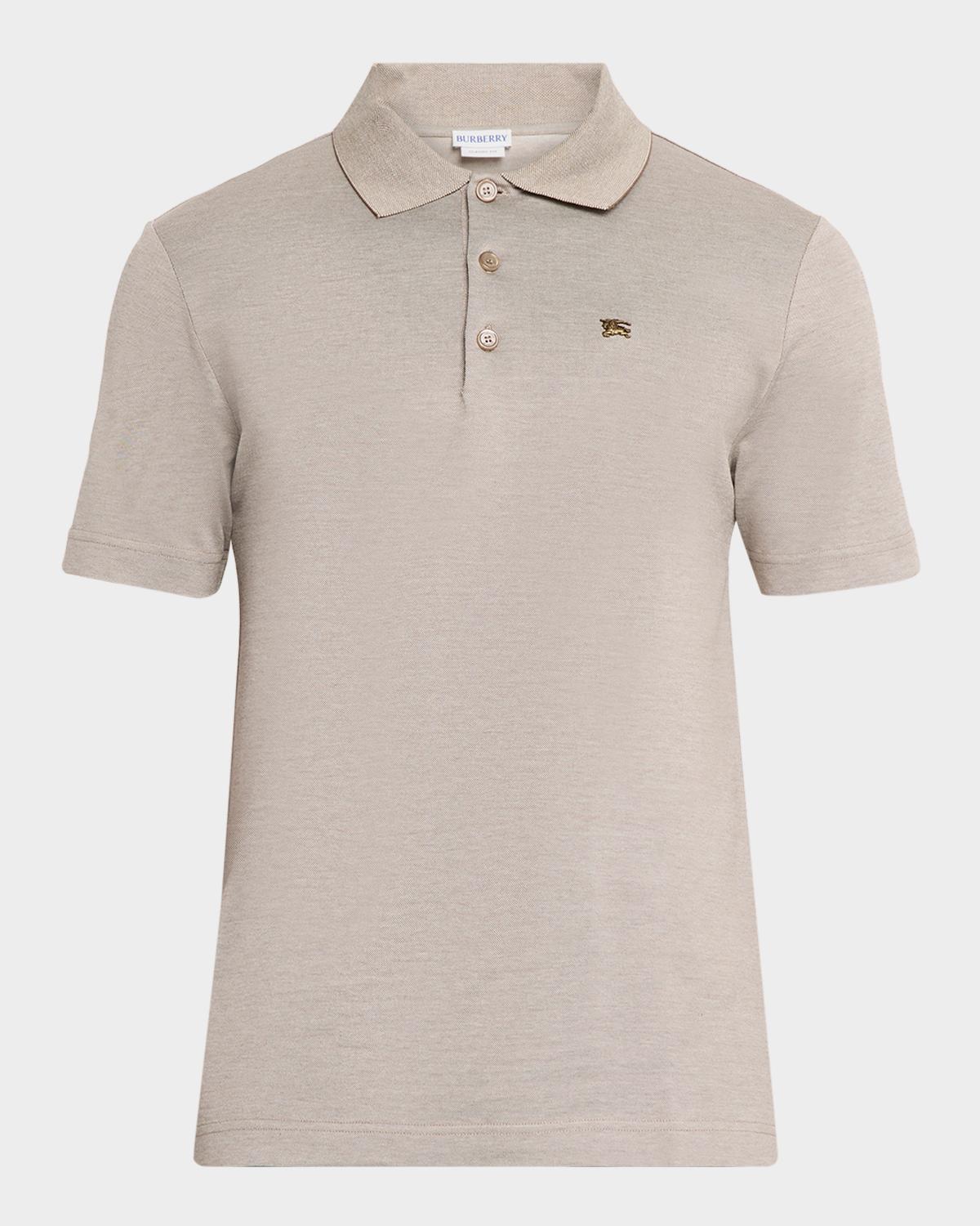 Burberry Men's Evan Metal EKD Pique Polo Shirt