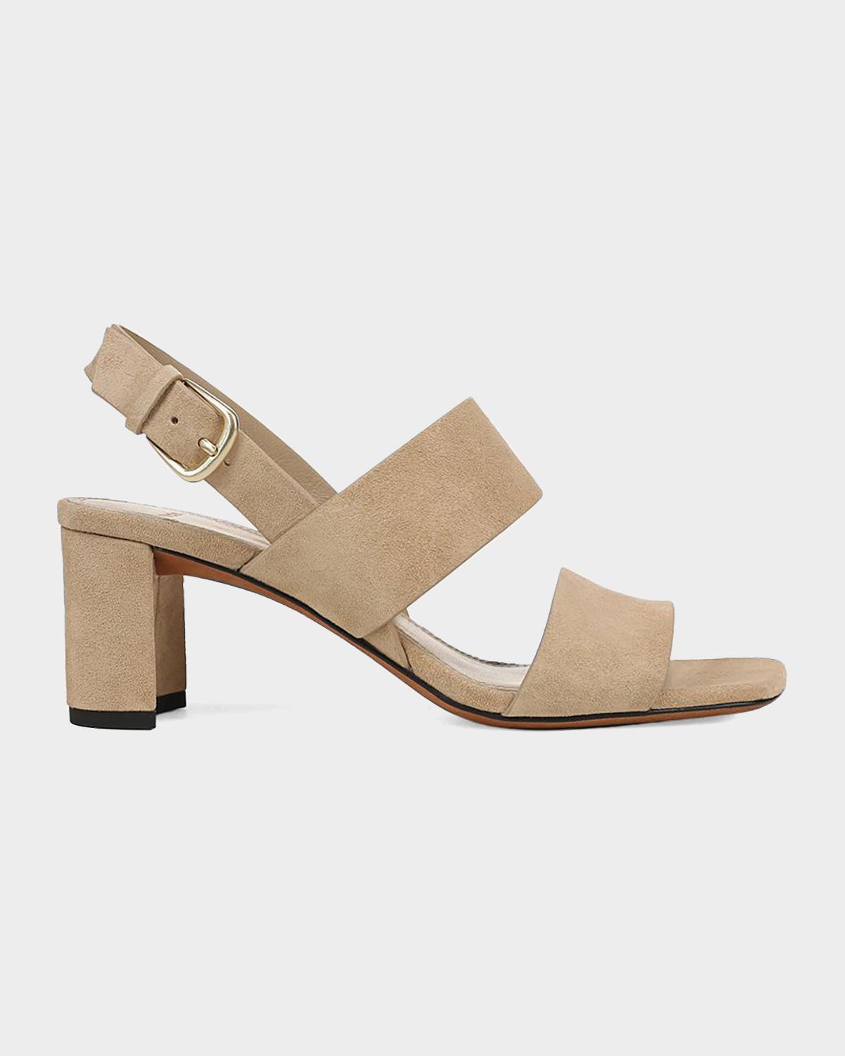 Vince Oliana Suede Block-Heel Sandals