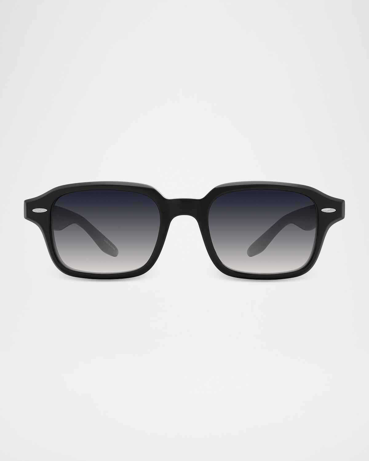 Barton Perreira Men's Remi Acetate Rectangle Sunglasses
