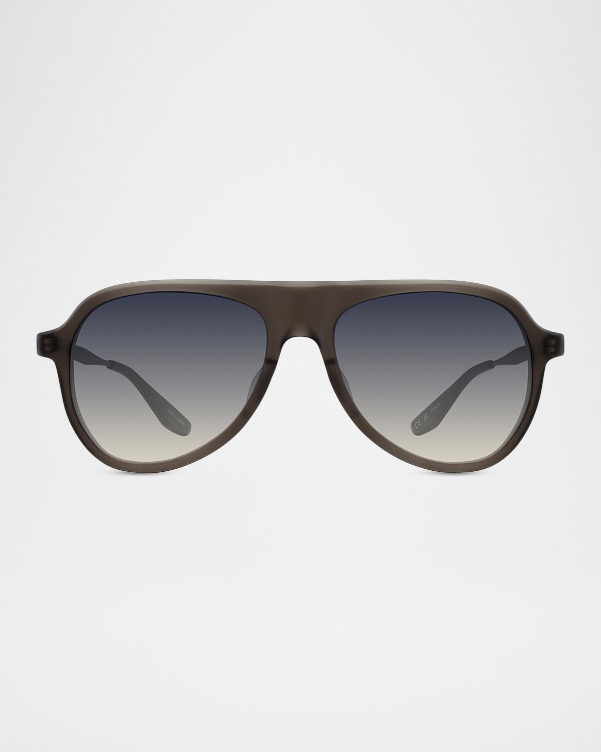 Barton Perreira Men's Vedretta Acetate Aviator Sunglasses