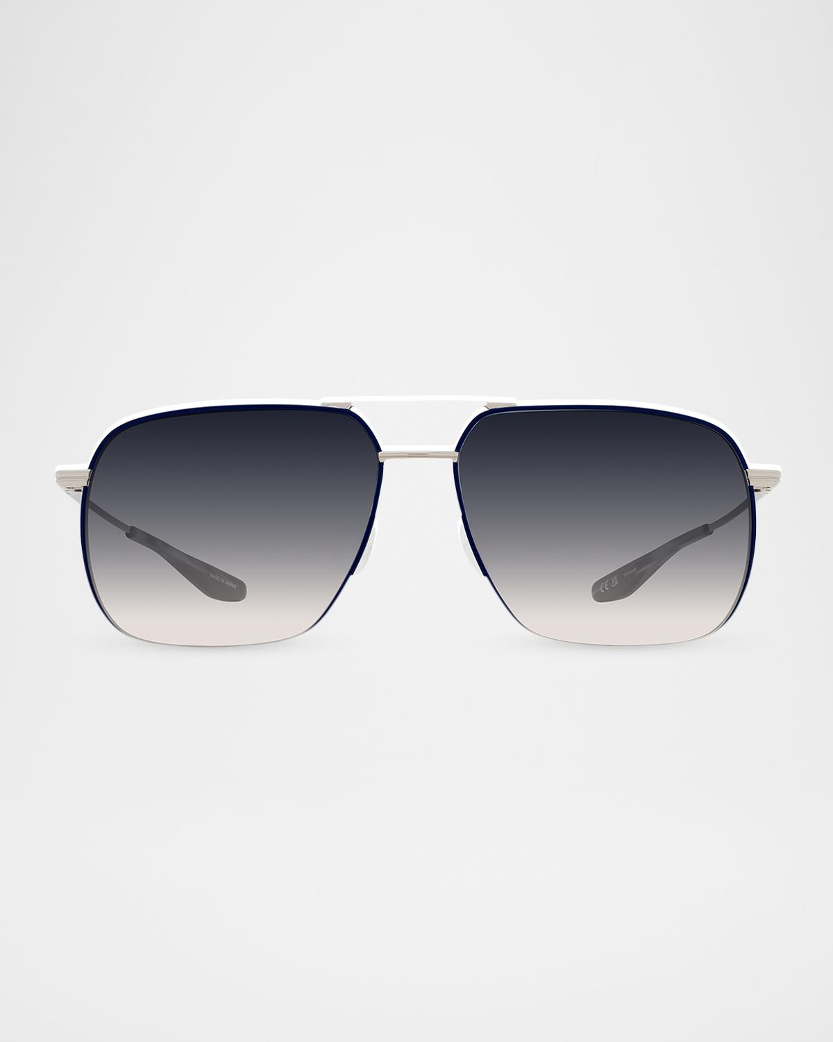 Barton Perreira Men's Royale Titanium Aviator Sunglasses