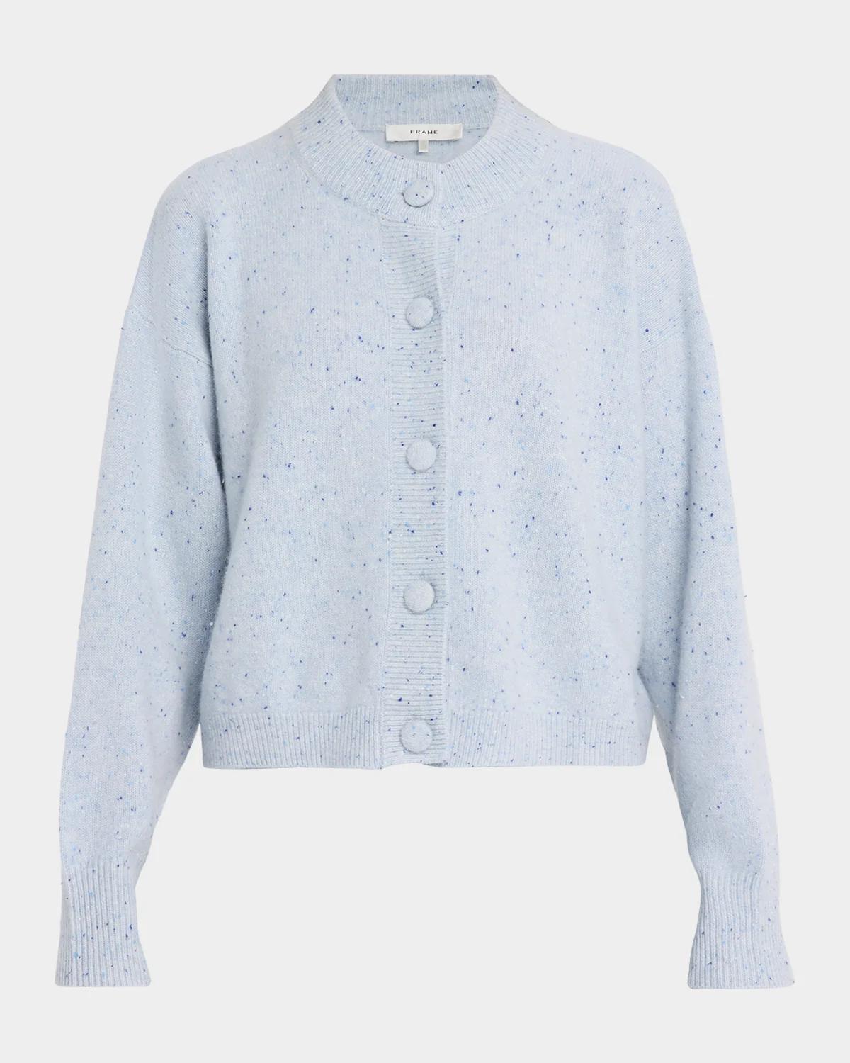 FRAME The Lightweight Cashmere Crewneck Cardigan