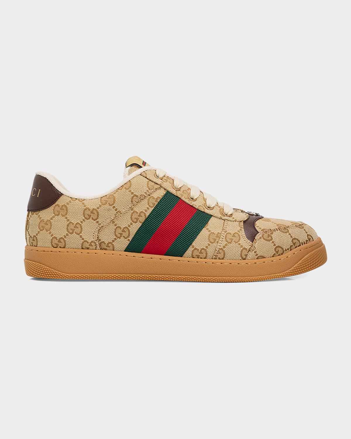 Gucci Men's Screener Low-Top Sneakers