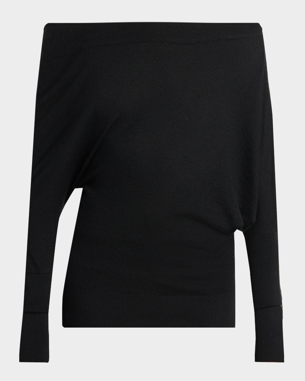 TOM FORD Boutique Wool-Silk Off-Shoulder Sweater