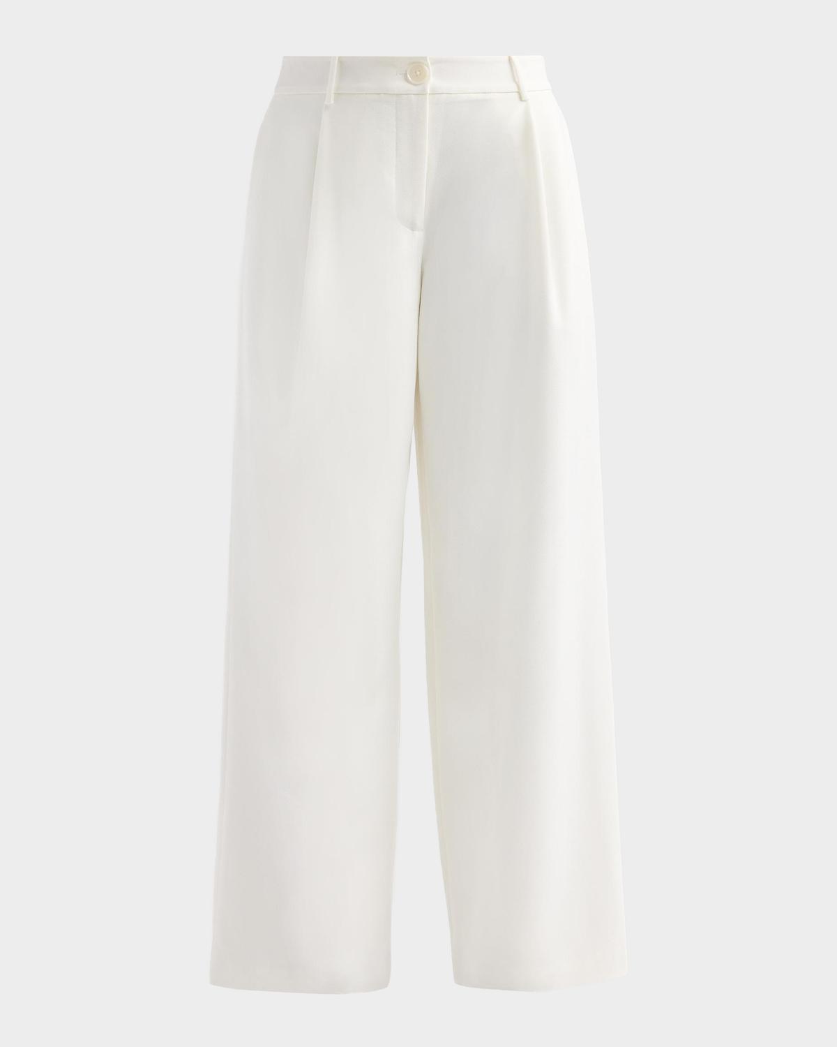Toccin Solara Pleated-Front Wide-Leg Trousers