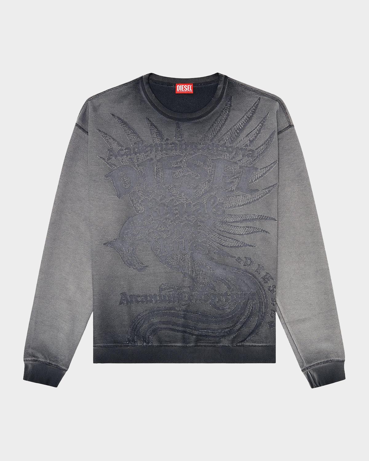 Diesel Men's Aron Cotton-Blend Fleece Sweatshirt