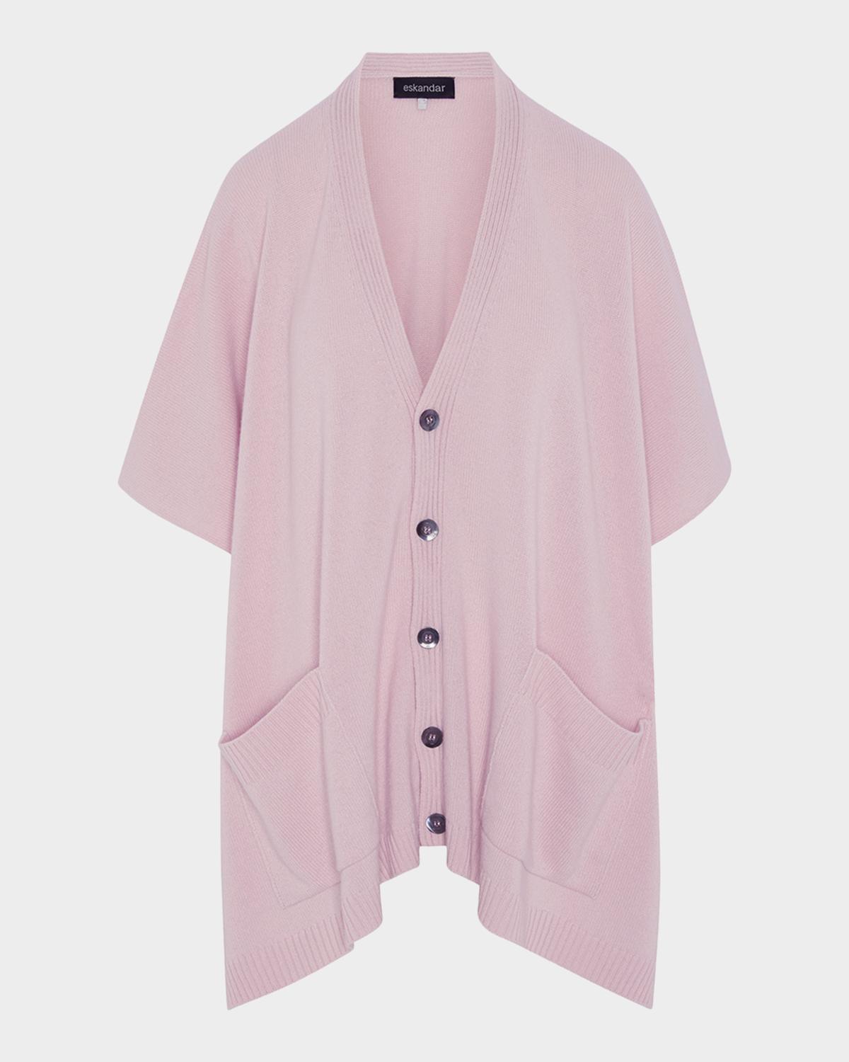Eskandar Side-Slit Cashmere Cardigan