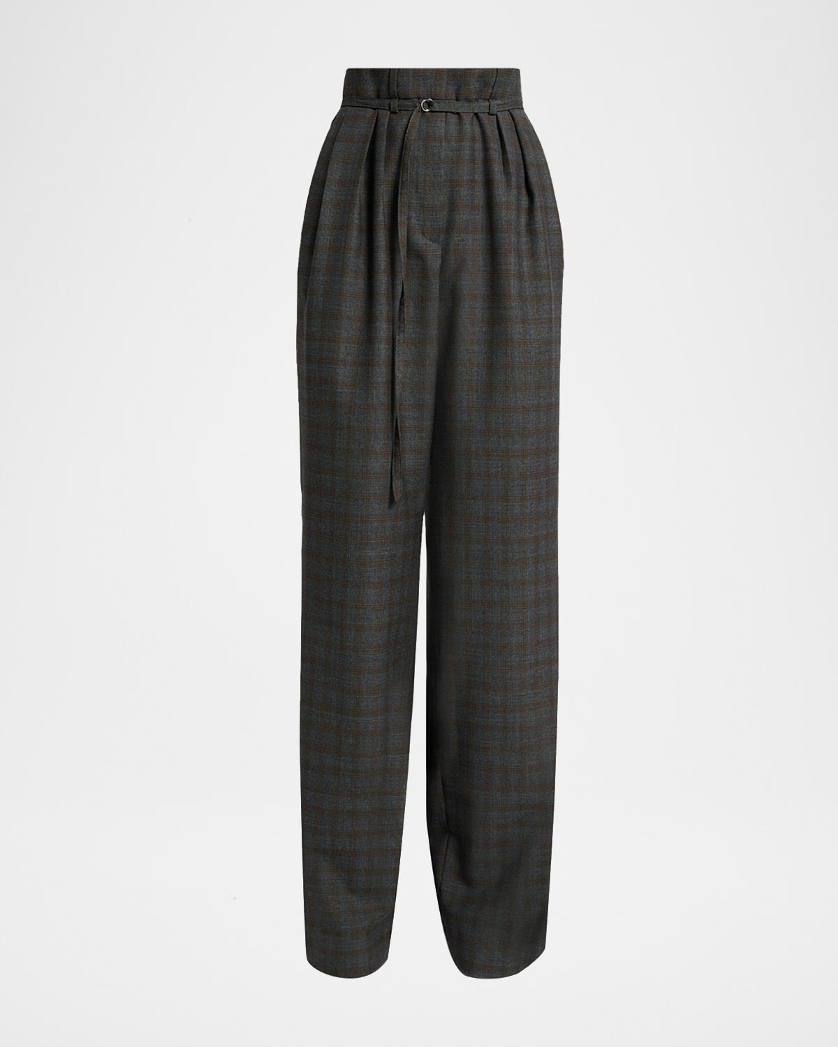 Peacha 426 Plaid Wool Pants