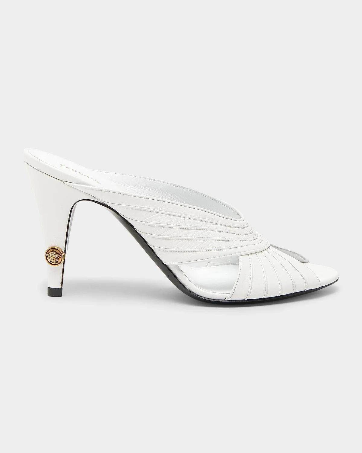 Versace Jeans Couture Medusa 90MM Leather Mules