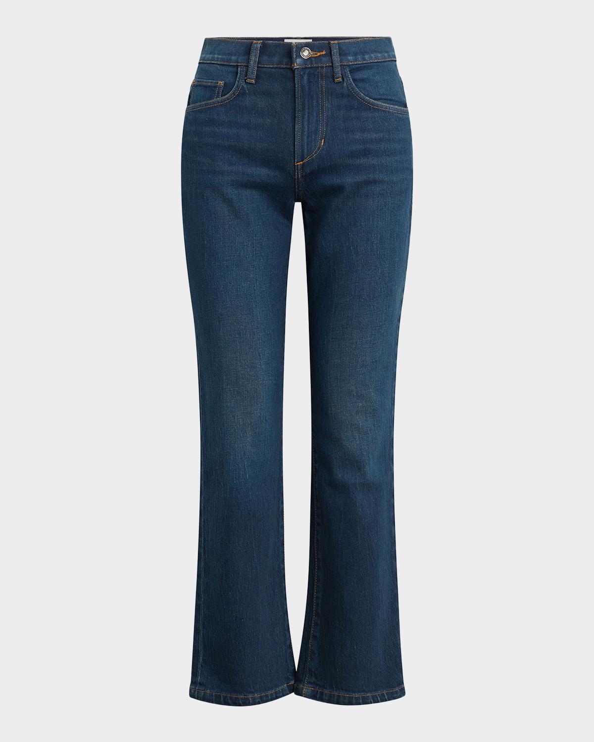 Favorite Daughter The Dot Mid-Rise Straight Denim Jeans